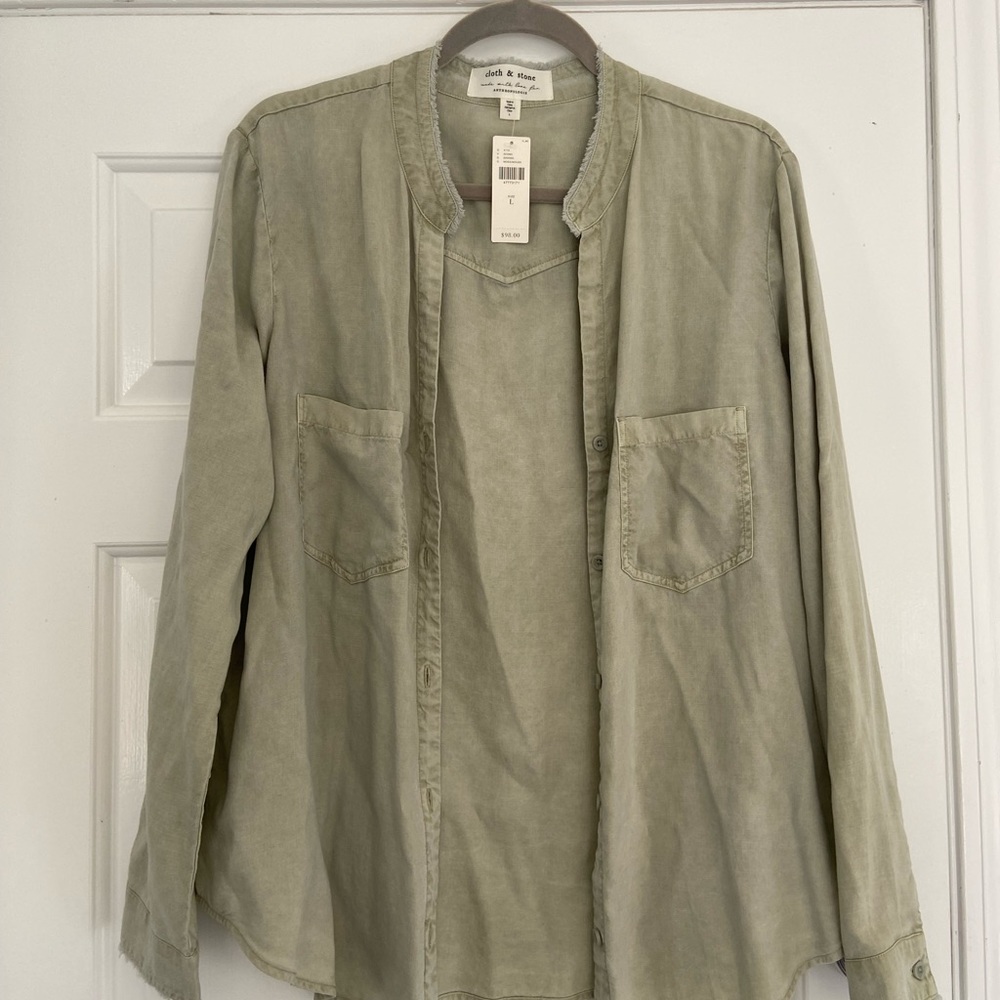 Cloth & stone light green shirt for Anthropologie